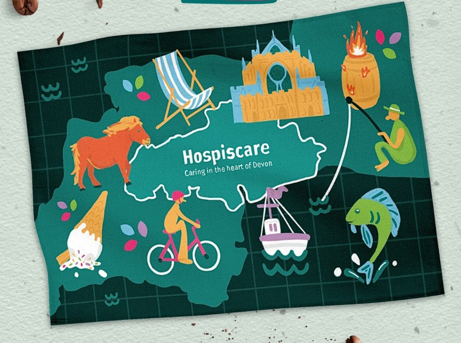 Hospiscare Charity Tea Towel - 100% Cotton