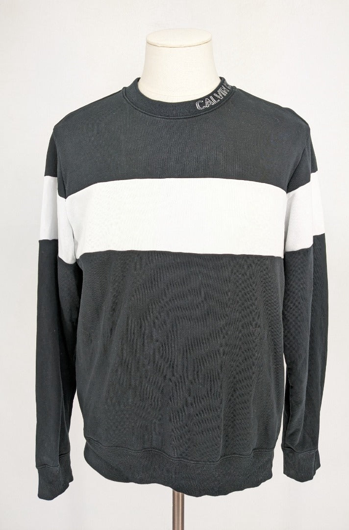 Vintage 90 s Calvin Klein Jeans Black Men Sweatshirt Size L The Hospiscare Charity Shop