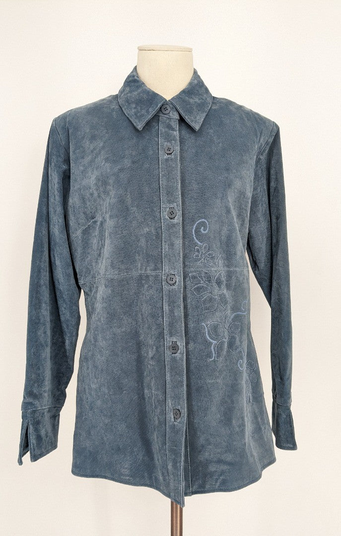 Beth terrell top suede coat