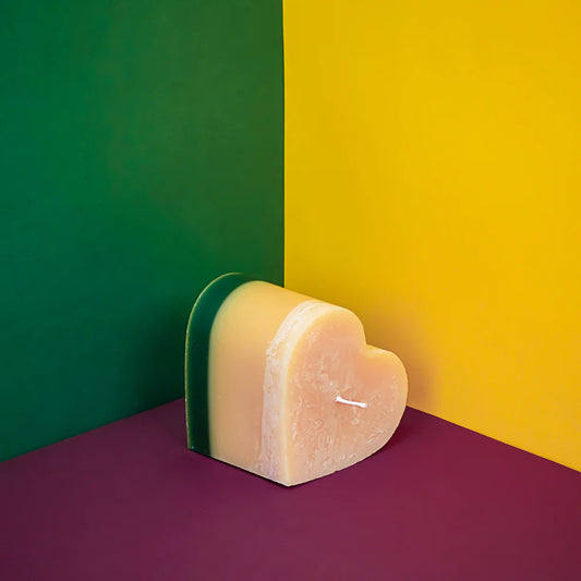 Winter Spice Heart Candle