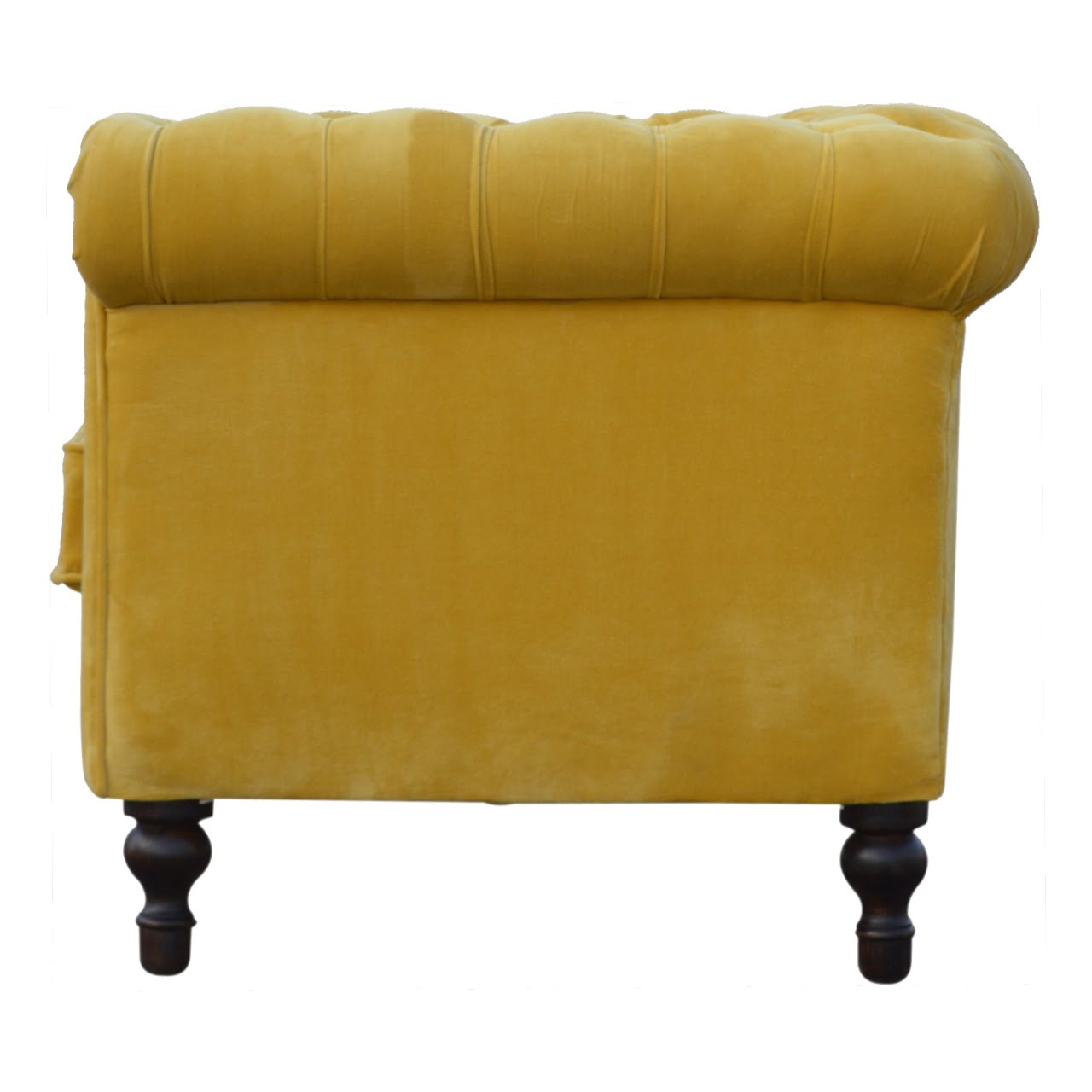 Mustard Velvet Chesterfield Sofa 2 Seater