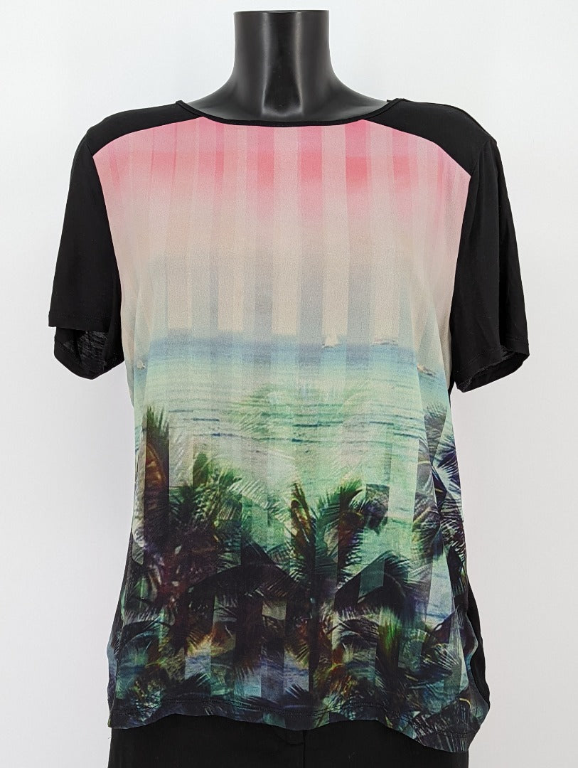 Ted Baker Palm Tree Print Ladies Top - Size 4