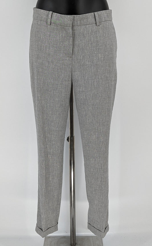 White Label Oxford Fit Linen Ladies Trousers - Size 12