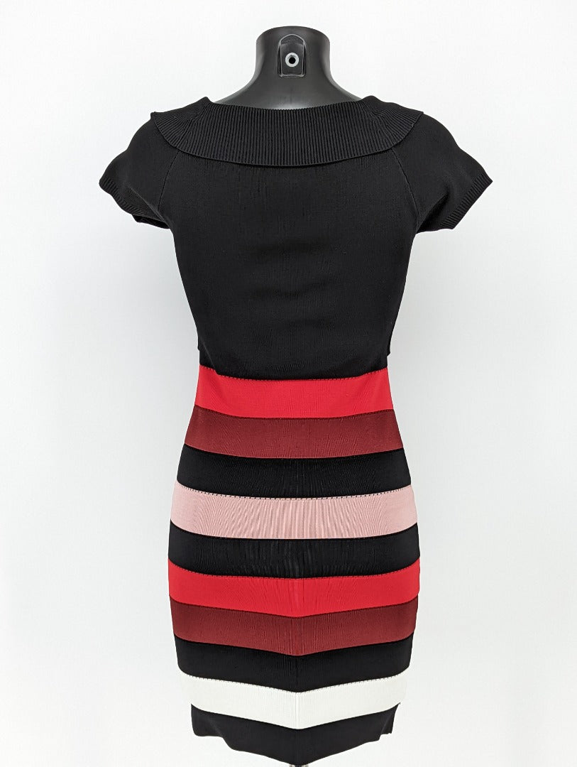 Karen millen striped bodycon dress online