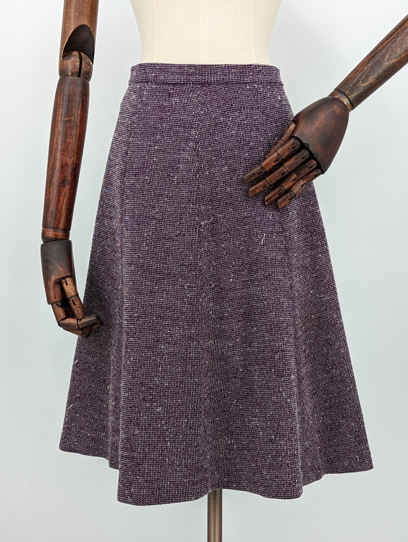 M&S St. Michael Purple Circle Skirt - Size 12
