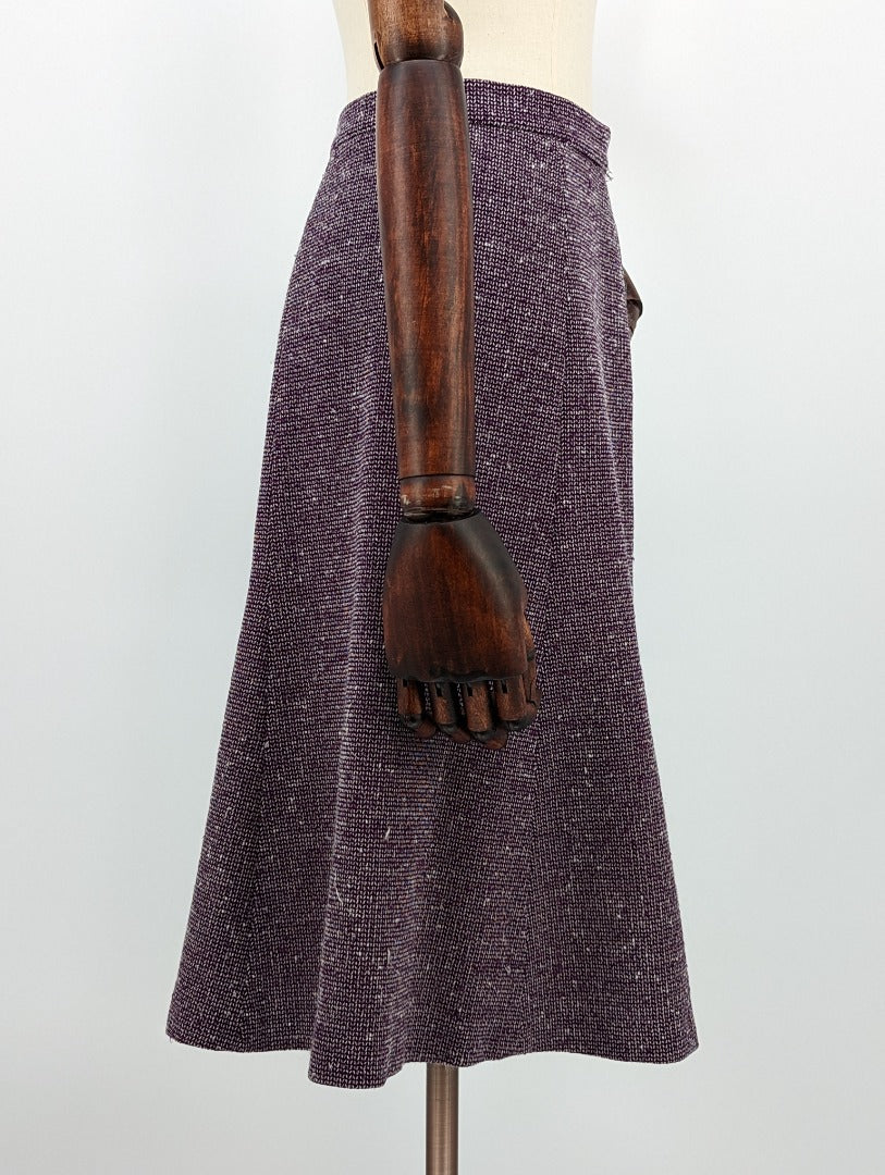 M&S St. Michael Purple Circle Skirt - Size 12