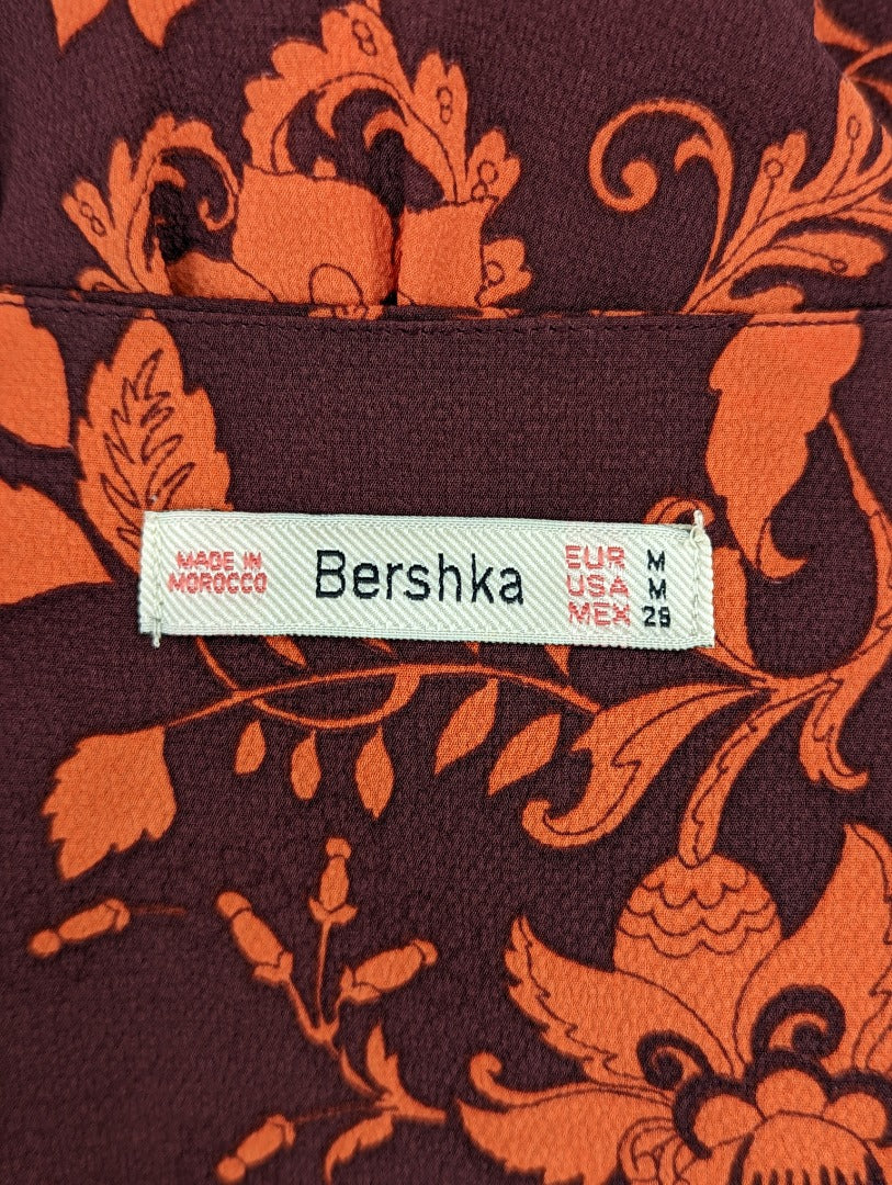 Bershka Floral Print Women Cardigan Top - Size M