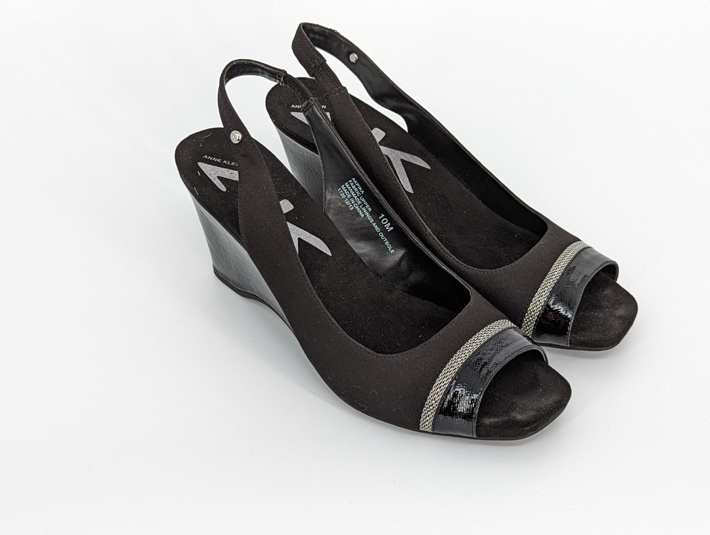 Anne Klein Sport Black Pika2 Court Shoes - Size 8