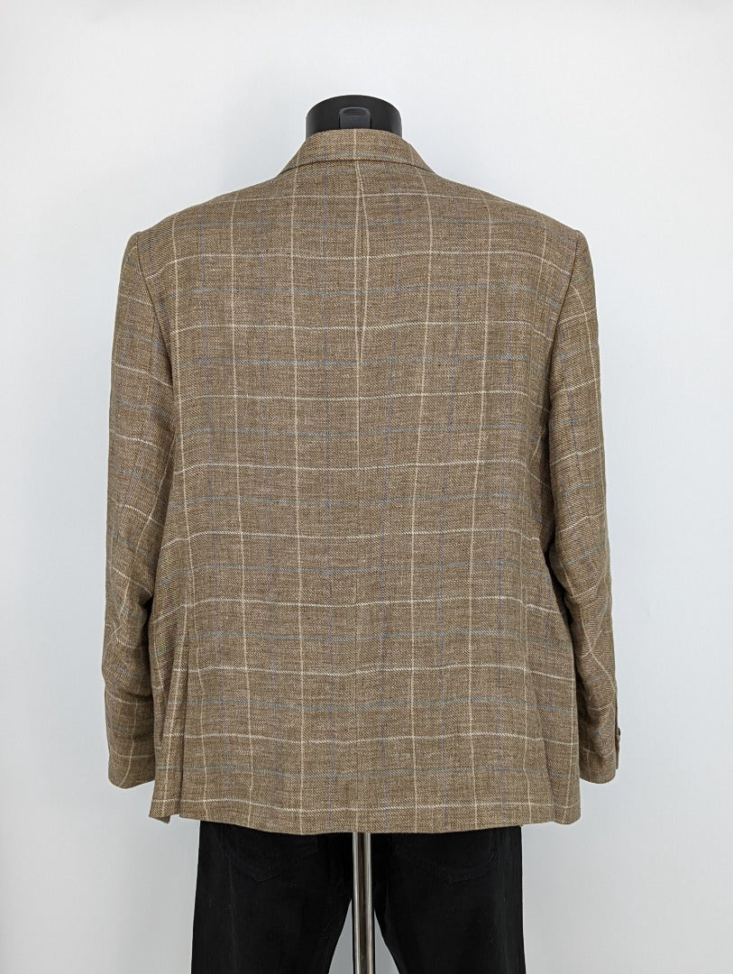 Marks & Spencer Luxury Nova Fides Linen Blazer Jacket - Size XL