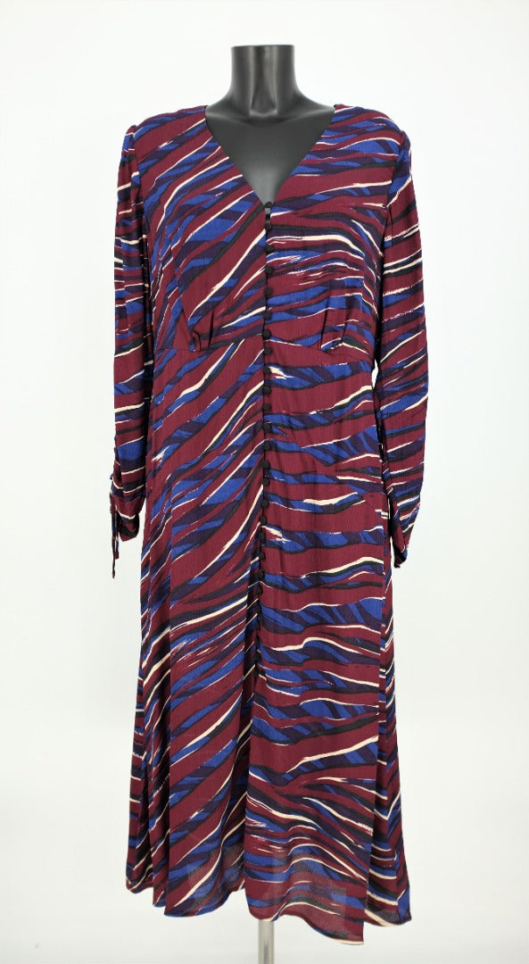 Monsoon Multicoloured Print Ladies Dress - Size 16