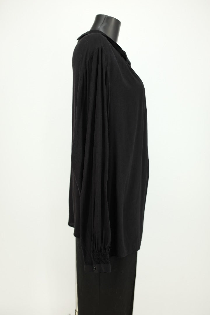 Monsoon Black Long Sleeve Women Blouse - Size 22