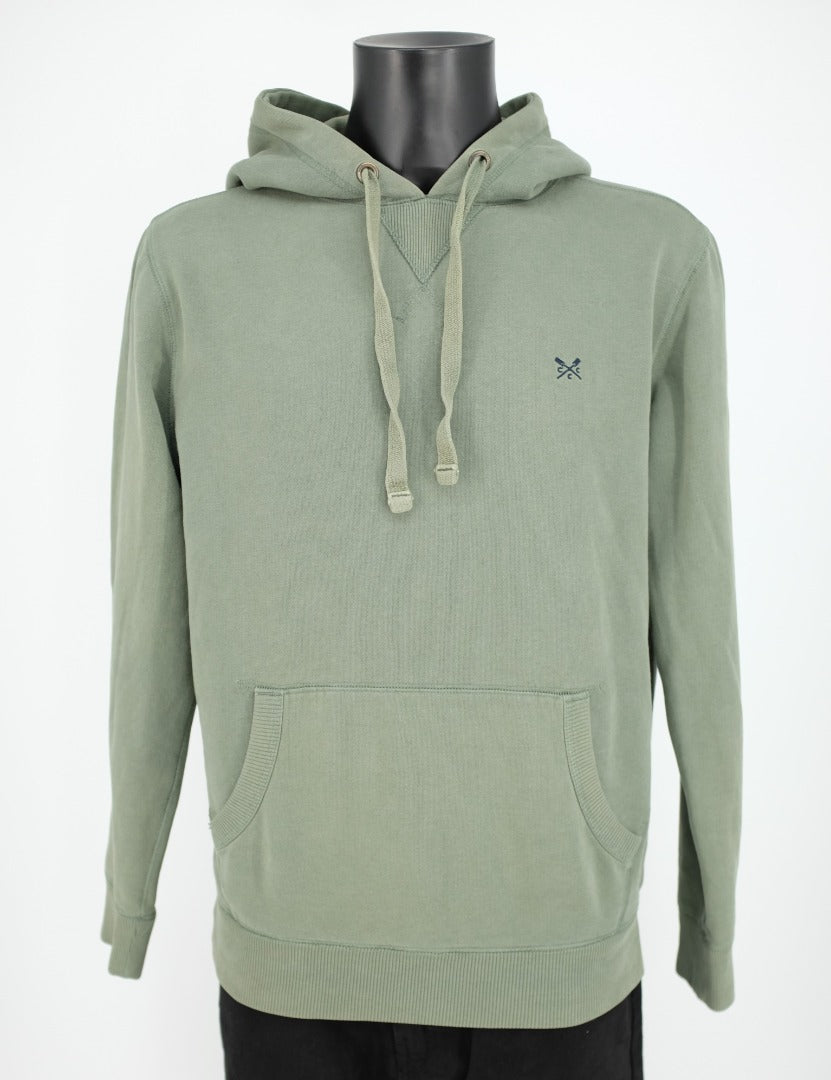Crew Clothing Company Green Men Sweatshirt Hoodie - Size M
