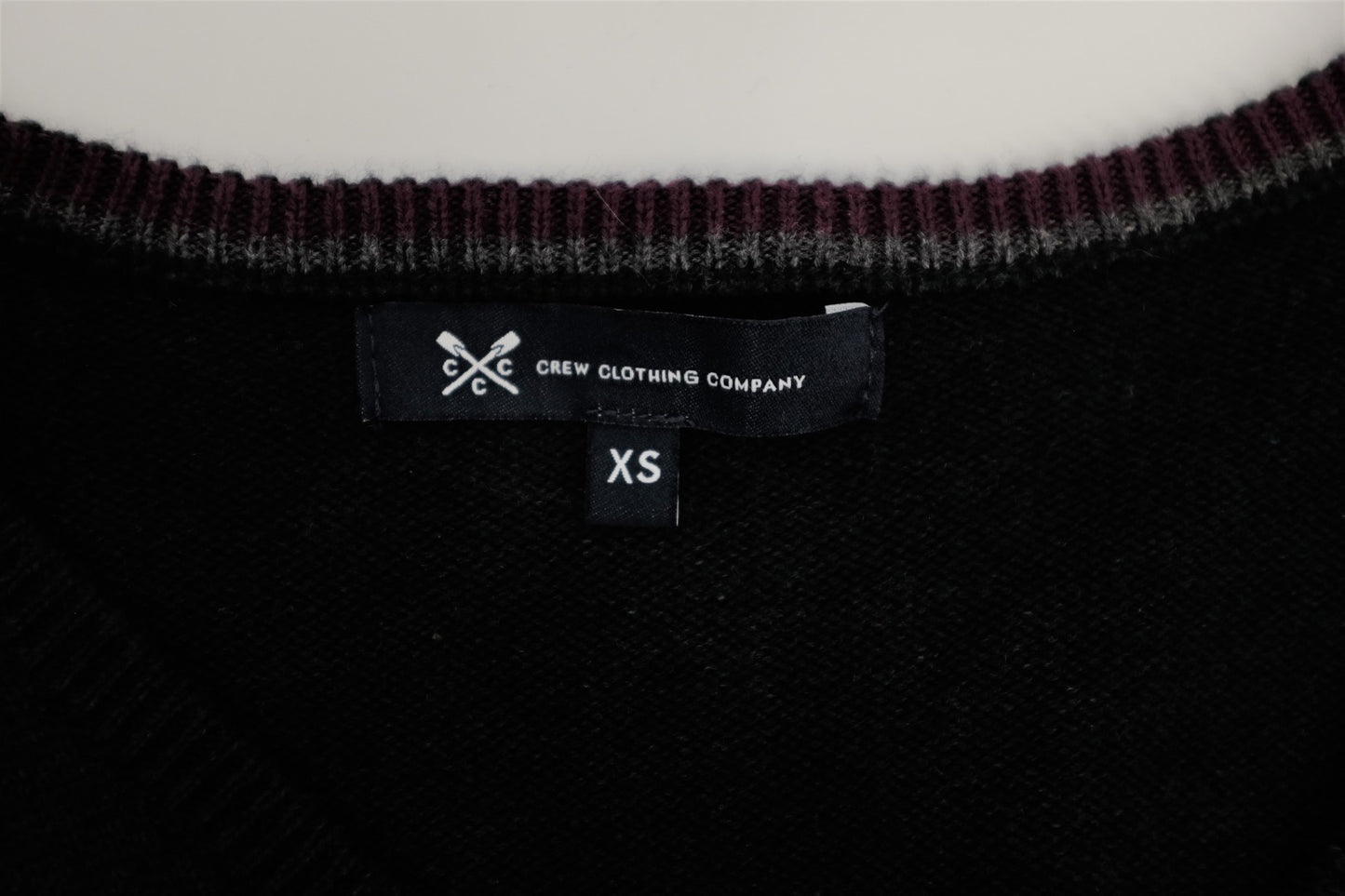 Crew Clothing Company Black Knit Men Jumper - Size XS