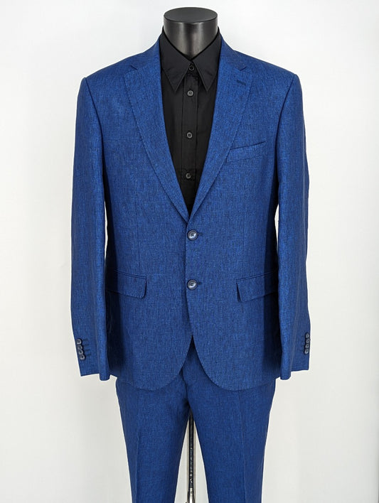Sharif Mirzad Tailoring Men's Blue Linen Blazer