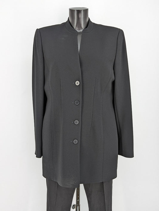 House Of Fraser Platinum Black Longline Ladies Jacket - Size 14