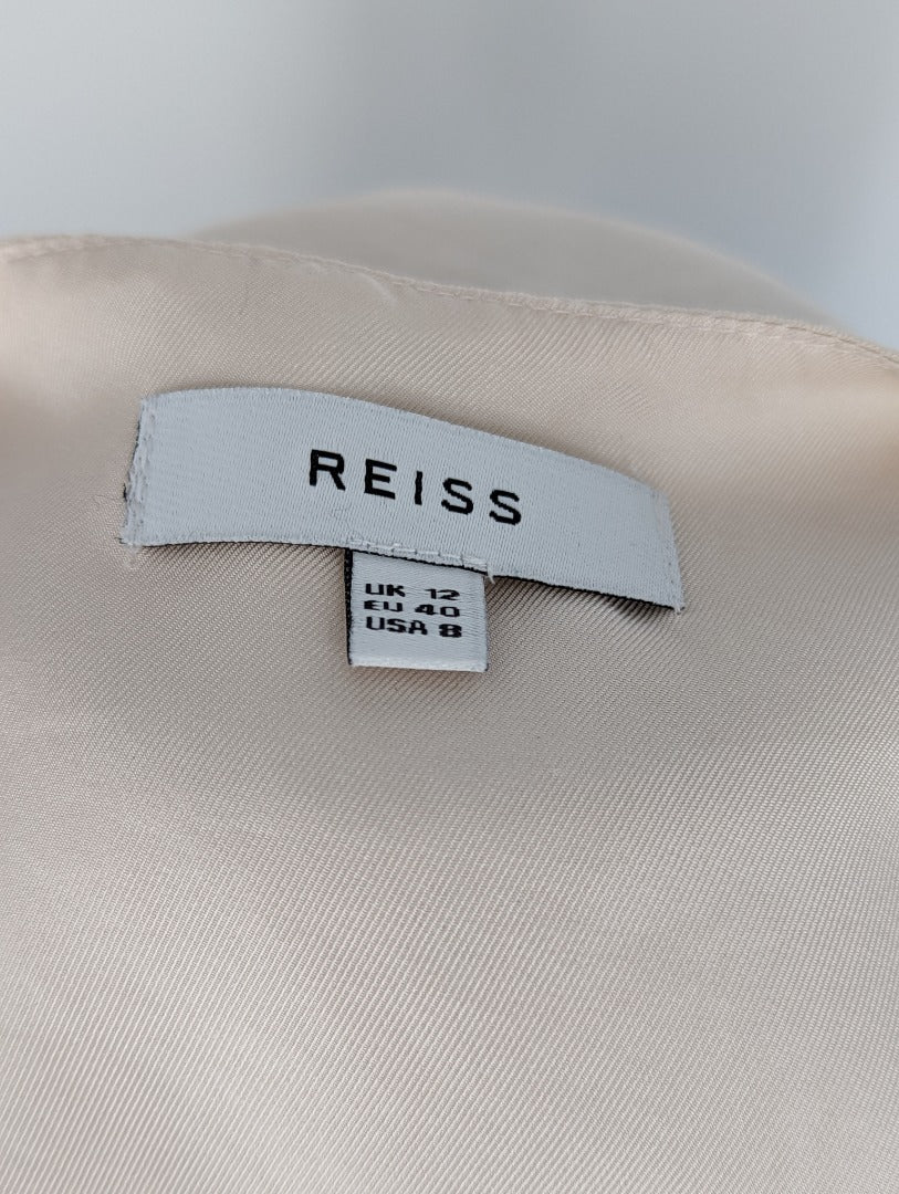 Reiss Light Pink Silk Women Vest Top - Size 12