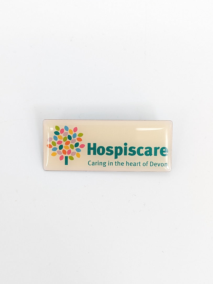 Hospiscare Logo Rectangular Pin Badge