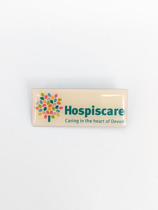 Hospiscare Logo Rectangular Pin Badge