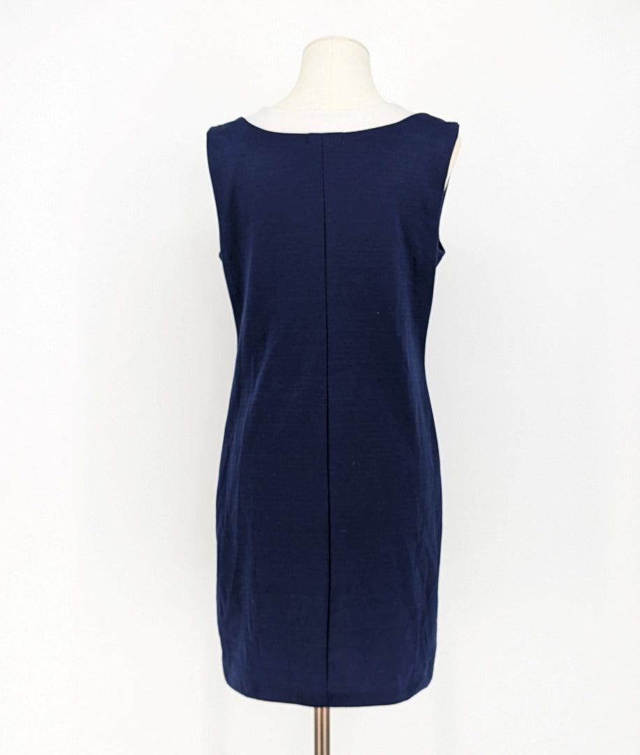 Monteau Los Angeles Blue Mod 60's Shift Dress - Size L