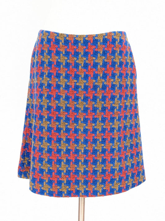 Boden Retro Print Wool Skirt -  Size 10R