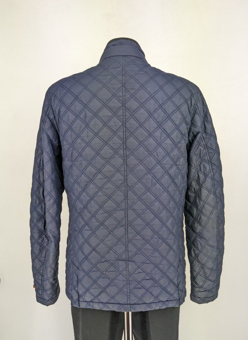 Superdry Motorcycles Navy Quilted Ladies Jacket- Size M