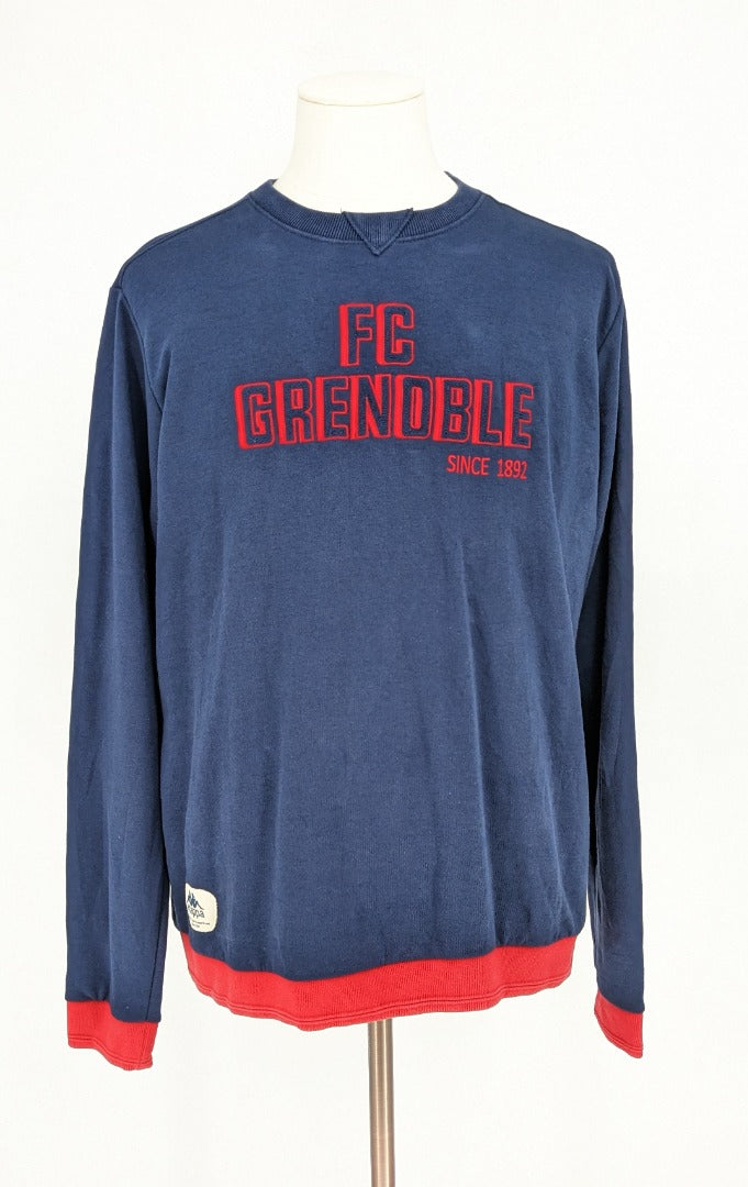 Vintage 90's Kappa Navy Grenoble Men Sweatshirt - Size XL