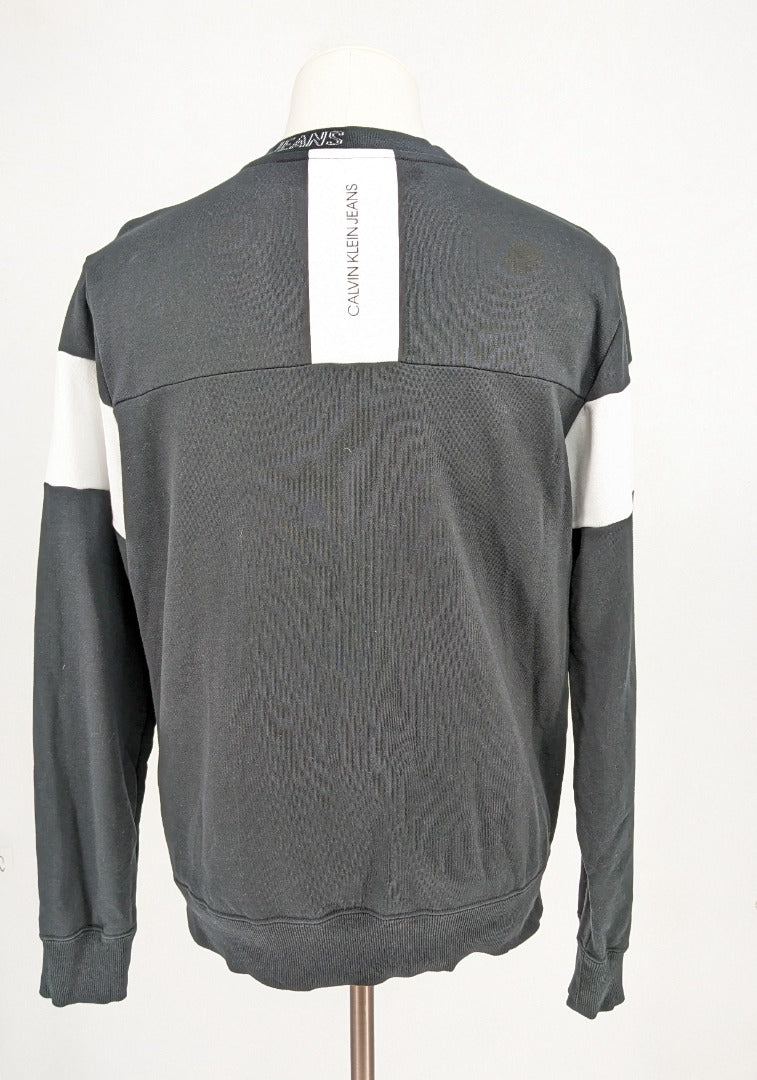 Vintage 90's Calvin Klein Jeans Black Men Sweatshirt - Size L