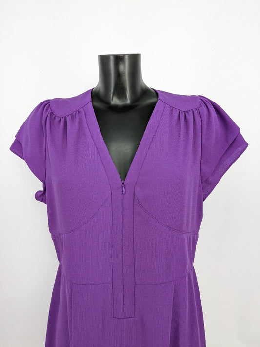 Trinny & Susannah Purple A-line Occasion Dress - Size 16