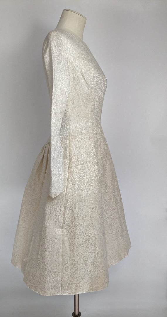 Vintage 1950's London Town Made in Mayfair Ivory Wedding Dress - Size 8