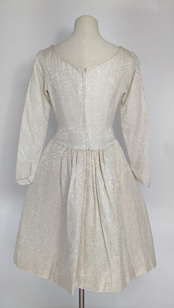 Vintage 1950's London Town Made in Mayfair Ivory Wedding Dress - Size 8