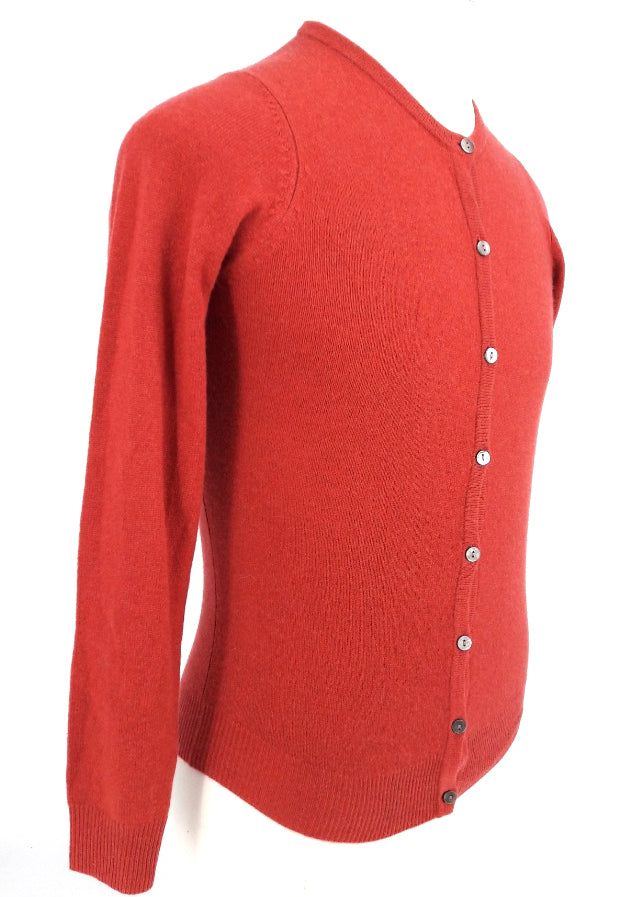 Lochmere 100% Cashmere RED Cardigan XS Brand With Tags RRP £170