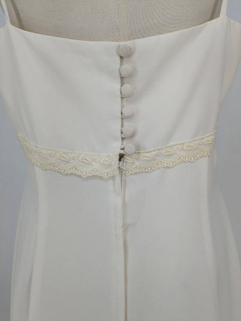 Vintage Tous Les Jours Ivory A-Line Style Wedding Dress - Size 10/12